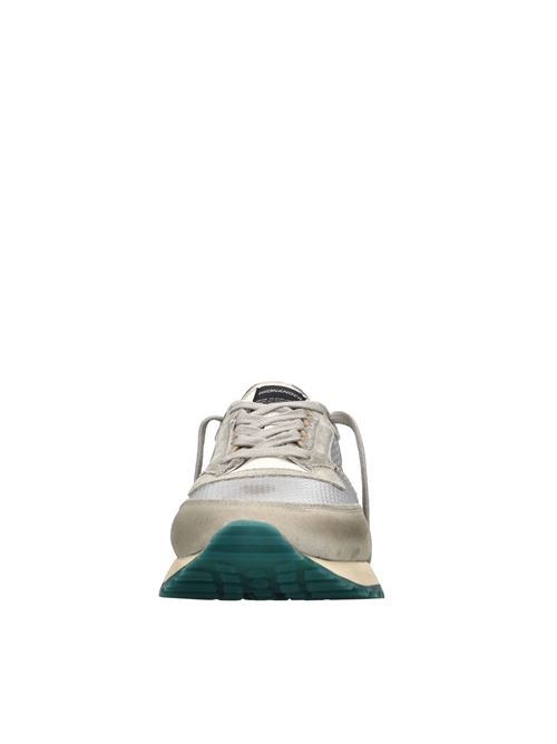 Sneakers in pelle e camoscio HIDNANDER | TENKEI HD1MS400 403ARGENTO